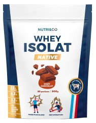 Nutri&Co Whey Isolat Native 900 Grammes