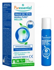 Puressentiel Roller Maux de T&ecirc;te Aux 9 Huiles Essentielles 5 ml