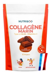 Nutri&Co Collag&egrave;ne Marin Type 1 et 2 Peau & Articulations Saveur Cacao 240 g