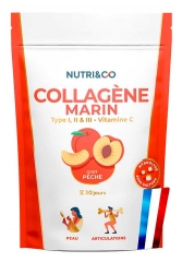 Nutri&Co Collag&egrave;ne Marin Type 1 et 2 Peau & Articulations Saveur P&ecirc;che 190 g