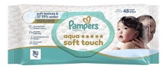 Pampers Aqua Soft Touch Lingettes B&eacute;b&eacute; 48 Unit&eacute;s