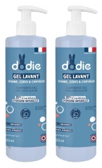 Gel Lavant Doux 3 en 1 pour B&eacute;b&eacute; - Lot de 2 Flacons de 500 ml
