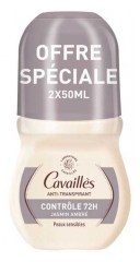 Cavaill&egrave;s Contr&ocirc;le 72H Anti-Transpirant Roll-On Lot de 2 x 50 ml