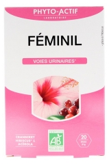 Phyto-Actif F&eacute;minil Voies Urinaires Bio 24 Sticks