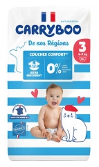 Carryboo De Nos R&eacute;gions Couches Taille 3 (4-9 kg) 50 Unit&eacute;s