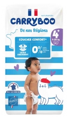 Carryboo De Nos R&eacute;gions Couches Taille 4+ (9-20 kg) 42 Unit&eacute;s