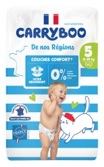 Carryboo De Nos R&eacute;gions Couches Taille 5 (12-25 kg) 40 Unit&eacute;s
