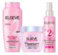 L'Or&eacute;al Paris Elseve Glycolic Gloss Routine Soin Cheveux Brillants