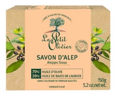 Le Petit Olivier Savon d'Alep Huile d'Olive et de Baies de Laurier 150 g