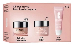 Clinique All About Eyes Soin Yeux Poches et Cernes 15 ml + Routine Sous Tous les Regard