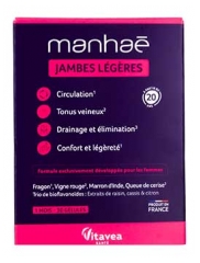 Vitavea Manha&eacute; Jambes L&eacute;g&egrave;res Tonus Veineux 30 G&eacute;lules