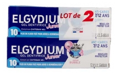 Elgydium Gel Dentifrice Junior 7/12 Ans Lot de 2 x 50 ml