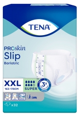 Tena ProSkin Slip Bariatric Super Taille XXL Changes Complets 8 Unit&eacute;s