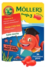 M&ouml;ller's Om&eacute;ga 3 36 P'tits Poissons G&eacute;lifi&eacute;s