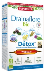 Superdiet Drainaflore Bio - 20 Ampoules de 15 ml