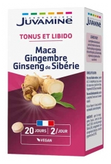 Juvamine Maca Ginseng Gingembre 40 Comprim&eacute;s