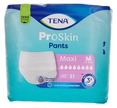 Tena Proskin Pants Maxi Taille M Sous-V&ecirc;tements Absorbants 10 Unit&eacute;s