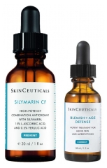 SkinCeuticals Routine Anti-Imperfections Silymarin + &Acirc;ge D&eacute;fense 