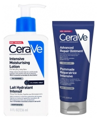 CeraVe Routine Lait Hydratant Intensif 236 ml + Pommade R&eacute;paratrice 88 ml 