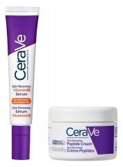 CeraVe Routine S&eacute;rum Vitamine C 30 ml + Cr&egrave;me Peptides 48 g
