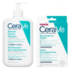 CeraVe Routine Anti-Imperfections Gel Moussant 473 ml + 22 Patchs