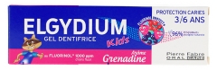 Elgydium Kids Gel Dentifrice Protection Caries de 3 &agrave; 6 Ans 50 ml 