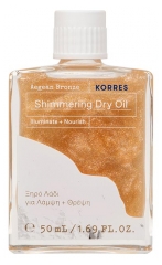 Korres Aegean Bronze Huile S&egrave;che Scintillante Visage Corps Cheveux 50 ml