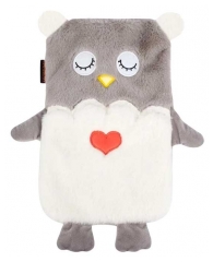 Calindoo Bouillotte &agrave; Eau 1,5 L et sa Housse Hibou