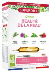 Superdiet Quatuor Bardane Beaut&eacute; de la Peau Bio 
Bardane Pissenlit Carotte Pens&eacute;e Sauvage - 20 Ampoules de 15 ml