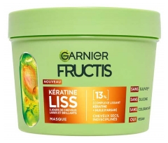Garnier Fructis Masque K&eacute;ratine Liss Cheveux Secs Indisciplin&eacute;s 370 ml