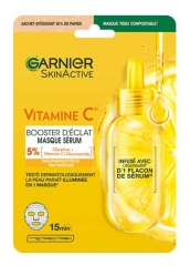 Garnier SkinActive Vitamin C Masque Tissu S&eacute;rum Booster &Eacute;clat 28 ML