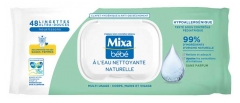 Mixa B&eacute;b&eacute; Lingettes &agrave; l'Eau Nettoyante Naturelle Multi-Usage 48 Lingettes
