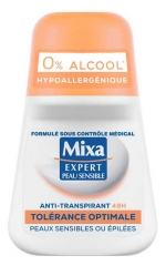 Mixa Expert Peau Sensible Anti-Transpirant 48H Roll-On Tol&eacute;rance Optimale 50 ml