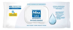 Mixa B&eacute;b&eacute; Lingettes Apaisantes Physiologiques Multi-Usage 48 Lingettes