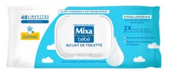 Mixa B&eacute;b&eacute; Lingettes au Lait de Toilette 48 Unit&eacute;s