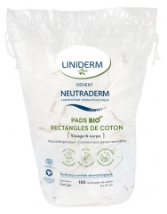 Neutraderm Pads Rectangles de Coton Bio 180 Unit&eacute;s