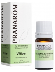 Pranar&ocirc;m Huile Essentielle V&eacute;tiver Vetiveria Zizanoides Racines Hect 5 ml