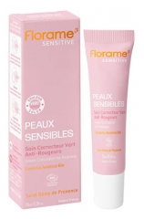 Florame Sensitive Soin Correcteur Vert Anti-Rougeurs Peaux Sensibles Centella Asiatica Bio 15 ml