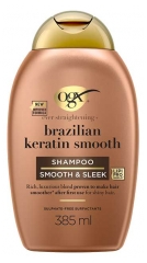 Ogx Shampoing K&eacute;ratine du Br&eacute;sil Cheveux Boucl&eacute;s 385 ml