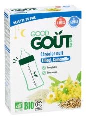 Good Go&ucirc;t C&eacute;r&eacute;ales Infantiles Nuit Tilleul Camomille Bio D&egrave;s 4/6 Mois 200 g