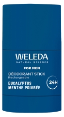 Weleda For Men D&eacute;odorant Stick Rechargeable Eucalyptus Menthe Poivr&eacute;e 24H 50 g