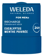 Weleda For Men D&eacute;odorant Stick Recharge Eucalyptus Menthe Poivr&eacute;e 24H 50 g