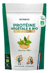 Nutri&Co Prot&eacute;ines V&eacute;g&eacute;tales Masse Musculaire et R&eacute;cup&eacute;ration Bio 500 g