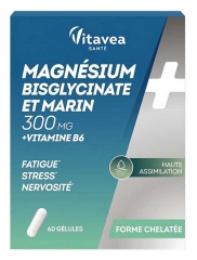 Vitavea Magn&eacute;sium Bisglycinate & Marin + Vitamine B6 60 G&eacute;lules