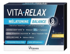 Vitavea Vita'Relax M&eacute;latonine Balance 8H 30 G&eacute;lules