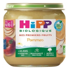HiPP Mes Premiers Fruits Pommes d&egrave;s 4/6 Mois Bio 125 g