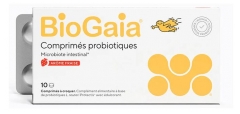 BioGaia Probiotique Microbiote Intestinal Saveur Fraise 10 comprim&eacute;s &agrave; croquer