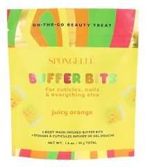 Spongell&eacute; &Eacute;ponges Infus&eacute;es pour Cuticules et Ongles Juice Orange 4 Mini &Eacute;ponges