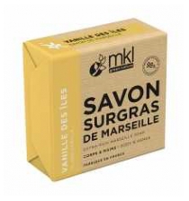 MKL Green Nature Vanille des &Icirc;les Savon Surgras de Marseille Corps et Mains 100 g