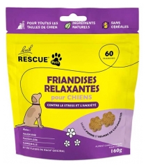 Rescue Bach Pets Friandises Relaxantes pour Chiens de Toutes Tailles 60 Friandises